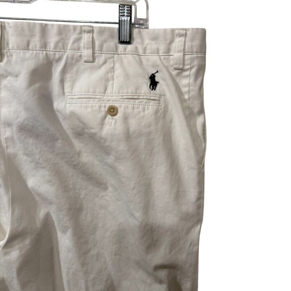 Polo Ralph Lauren Mens Classic Fit Cotton Chino Pants Size 32 White - Picture 5 of 7